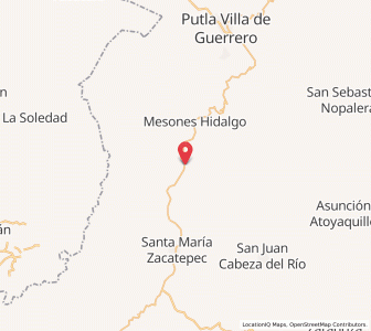 Map of El Rosario, Oaxaca