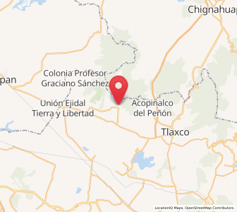 Map of El Rosario, Tlaxcala