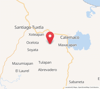 Map of El Salto de Eyipantla, Veracruz