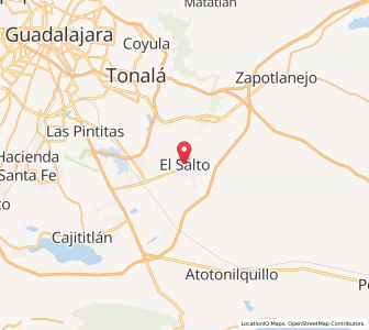 Map of El Salto, Jalisco