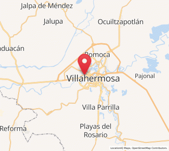 Map of Emiliano Zapata, Tabasco