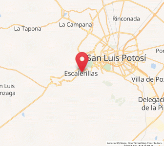 Map of Escalerillas, San Luis Potosí