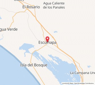 Map of Escuinapa, Sinaloa