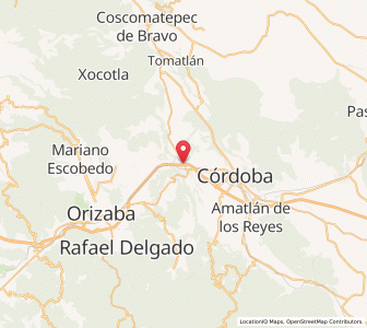 Map of Fortín de las Flores, Veracruz