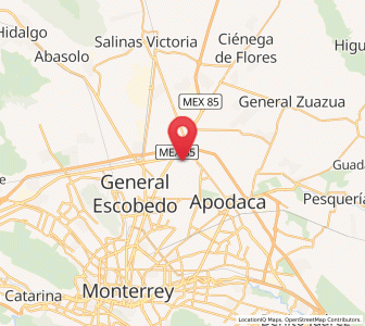 Map of Fraccionamiento Cosmópolis Octavo Sector, Nuevo León