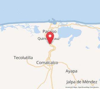 Map of Francisco I. Madero, Tabasco