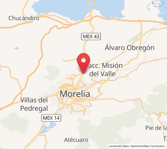 Map of Francisco Villa, Michoacán