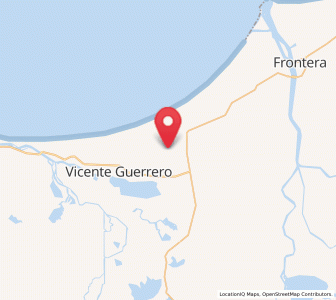 Map of Frontera, Tabasco