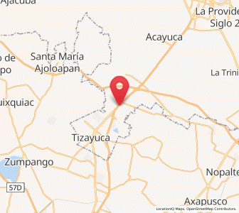 Map of General Felipe Ángeles (Los Ángeles), Hidalgo