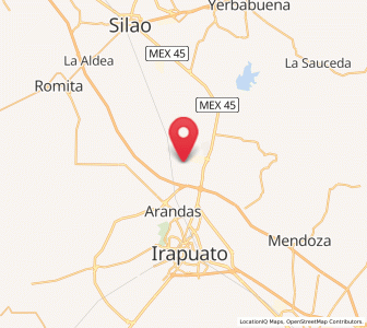 Map of Hacienda de Márquez, Guanajuato