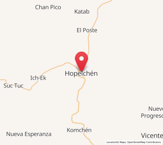 Map of Hopelchén, Campeche