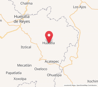 Map of Huautla, Hidalgo