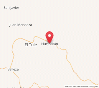 Map of Huejotitán, Chihuahua