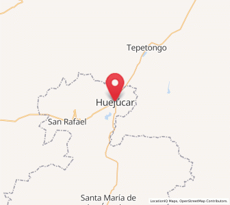 Map of Huejúcar, Jalisco