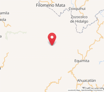 Map of Hueytlalpan, Puebla