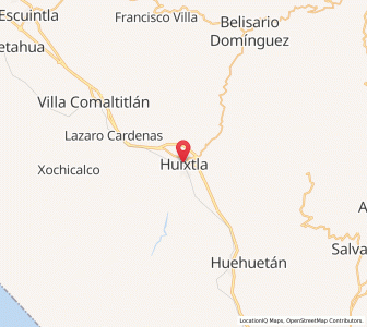 Map of Huixtla, Chiapas