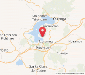 Map of Ihuatzio, Michoacán