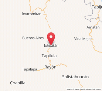 Map of Ixhuatán, Chiapas