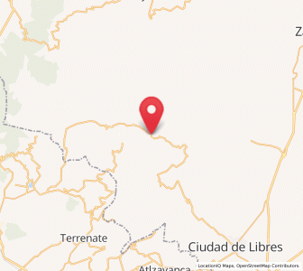Map of Ixtacamaxtitlán, Puebla