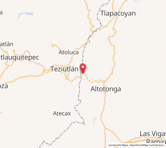 Map of Jalacingo, Veracruz