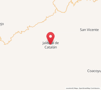 Map of Jaleaca de Catalán, Guerrero