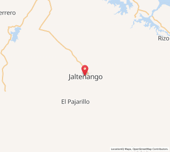 Map of Jaltenango de la Paz, Chiapas