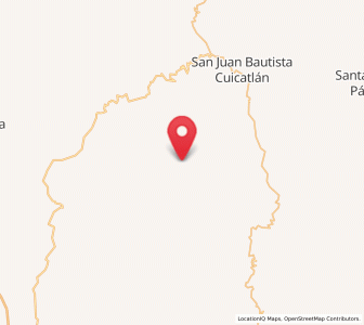Map of Jaltepetongo, Oaxaca