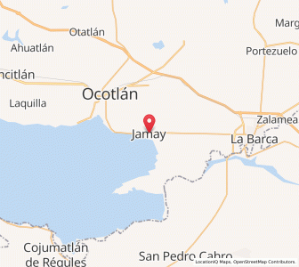 Map of Jamay, Jalisco