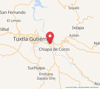 Map of Jardínes del Grijalva, Chiapas