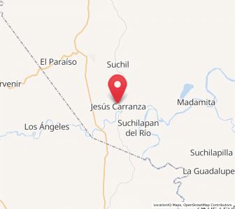 Map of Jesús Carranza, Veracruz