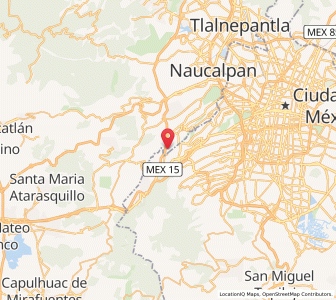 Map of Jesús del Monte, México