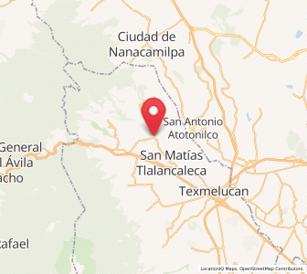 Map of Juárez Coronaco, Puebla