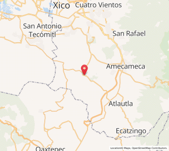 Map of Juchitepec, México