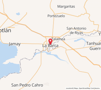 Map of La Barca, Jalisco