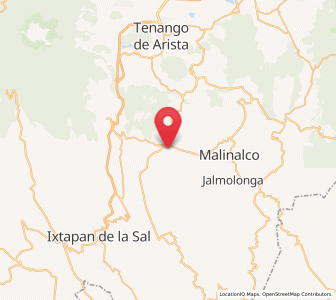 Map of La Ciénega, México