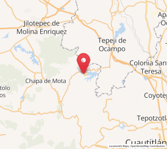 Map of La Cruz y Carrizal, México