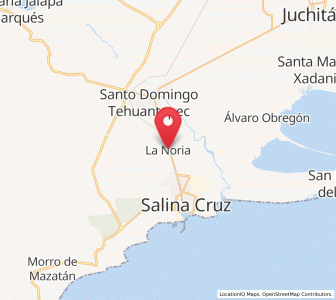 Map of La Noria, Oaxaca