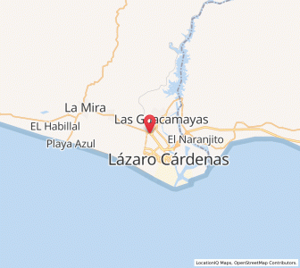 Map of La Orilla, Michoacán