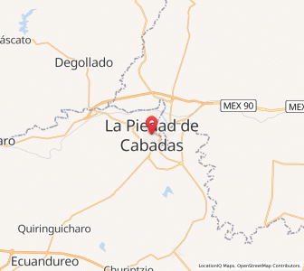 Map of La Piedad, Michoacán
