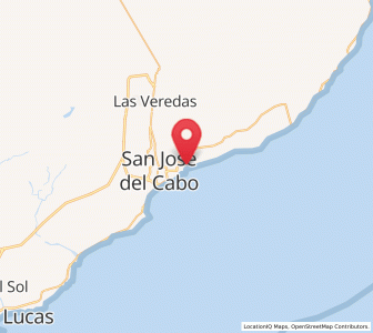 Map of La Playa, Baja California Sur