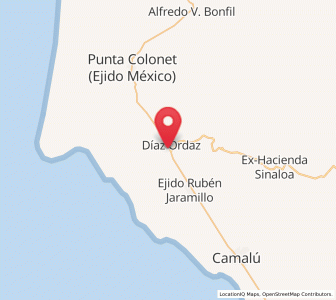 Map of La Providencia, Baja California