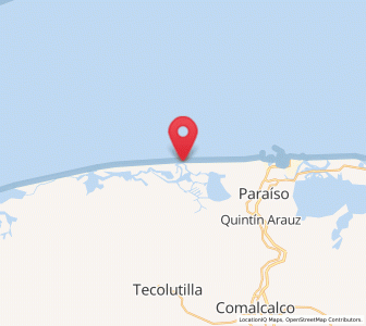 Map of La Unión 1ra. Sección (Amatillo), Tabasco