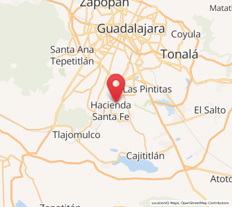 Map of La Unión del Cuatro, Jalisco