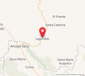 Map of Lagunillas, San Luis Potosí