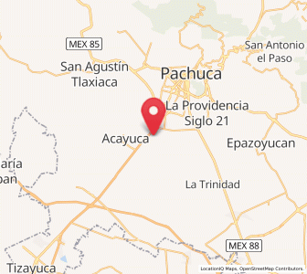 Map of Lindavista, Hidalgo