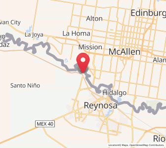 Map of Los Cavazos, Tamaulipas