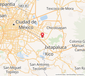 Map of Los Reyes Acaquilpan, México