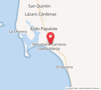 Map of Luis Rodríguez (El Vergel), Baja California