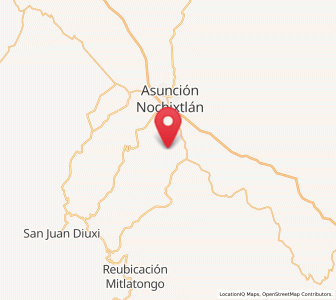 Map of Magdalena Zahuatlán, Oaxaca