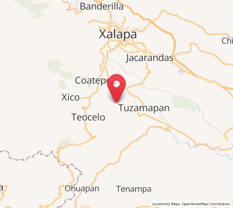 Map of Mahuixtlan, Veracruz